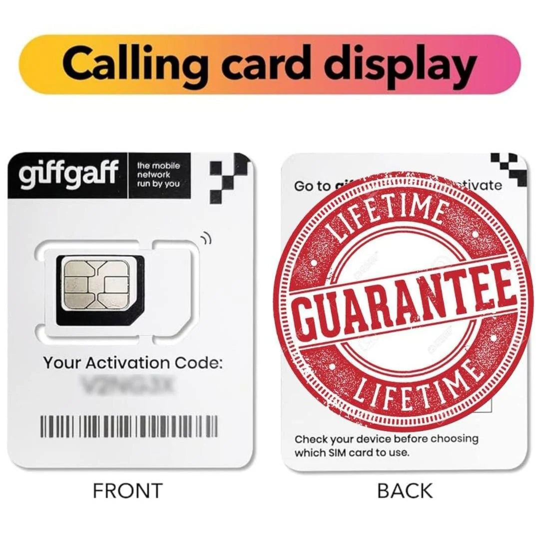 GiffGaff UK Sim Card in Pakistan for Tiktok Live | Tiktok Live Sim Card