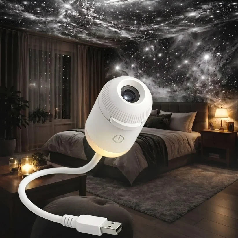 Aurora Galaxy Projection Lamp – Starry Sky LED Night Light ✨